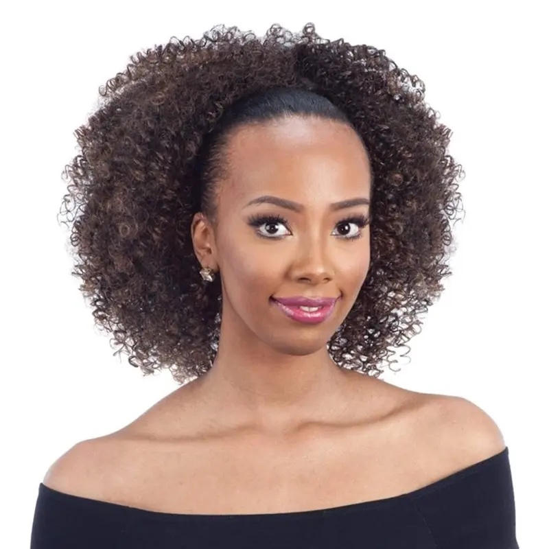 Drawstring Ponytail Bohemian Fro