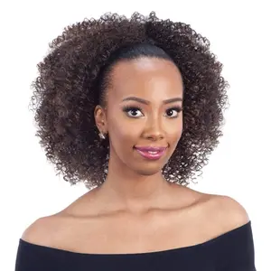 Drawstring Ponytail Bohemian Fro