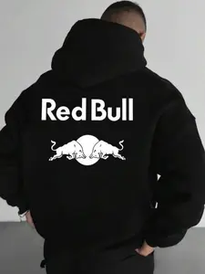 Bull Collaboration Hoodie, Fashionable Trendy Printed Design, Comfortable Versatile Unisex, Casual Loose-Fitting Sweatshirt