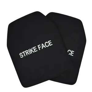 2PCS Curved Vest Insert Panels 10x12 Inch Black