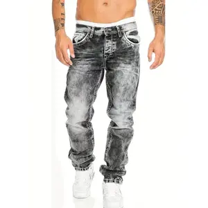 Men's Fashion Creative Stretch Denim Jeans,Minimalist Style Suitable For Summer, Emo Style SpringStatements