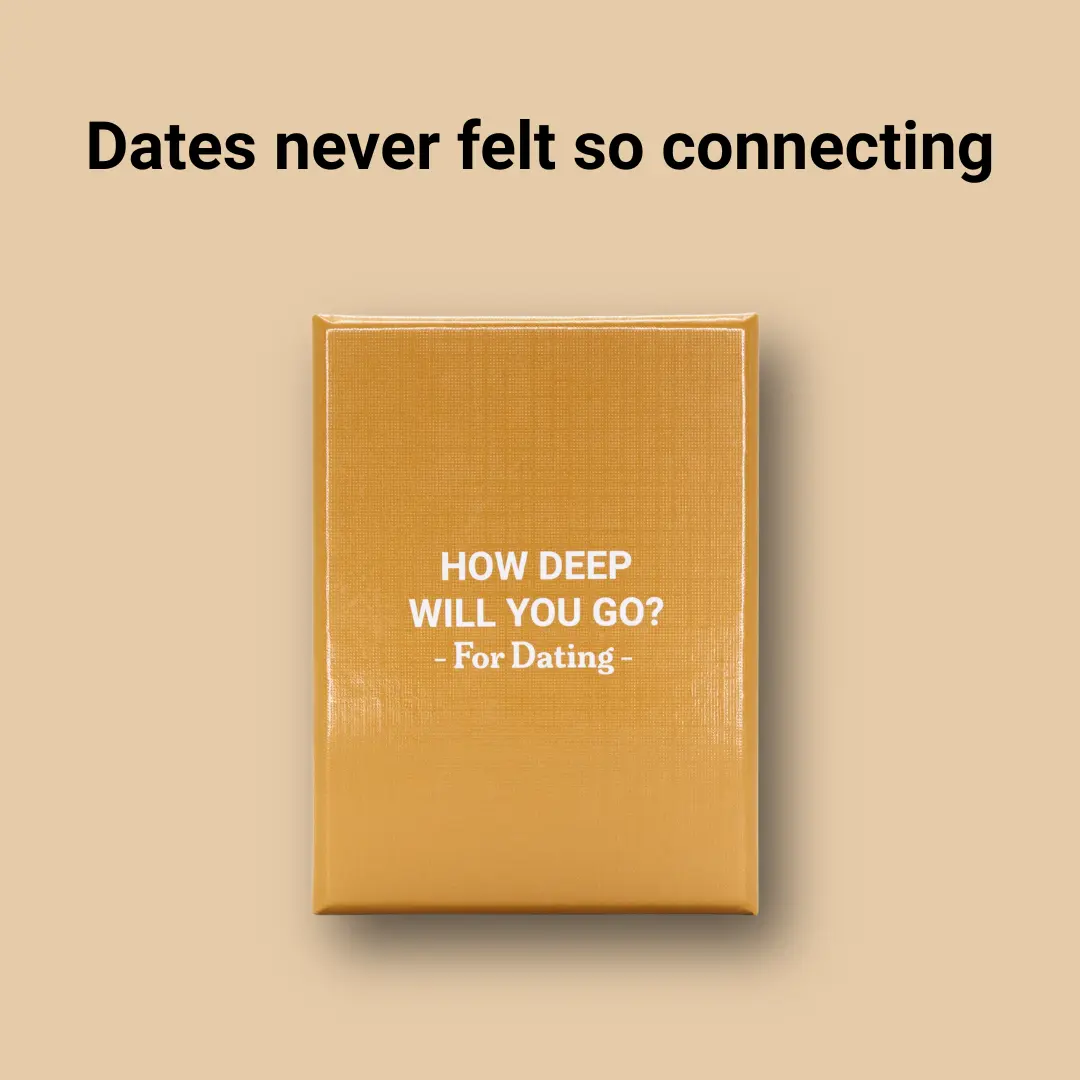 HOW DEEP WILL YOU GO? For Dates - 99 Conversation Cards for Couples, New Relationships, & Talking Stages - Skip Small Talk, Build Real Connection