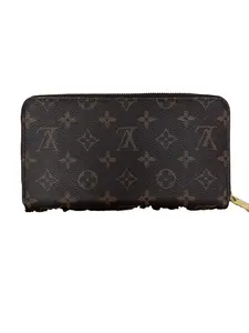 Pre-owned Louis Vuitton Leather Wallet Monogram Zippy Organizer Wallet