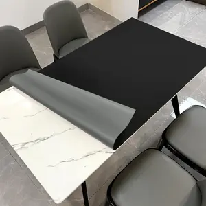 Table Cover,1.8mm Thick,40x60 Inch Table Protector,Table Protector for Dining Room Table,Table Pads for Dining Room Table Rectangular.(Black+Gray,40x60)