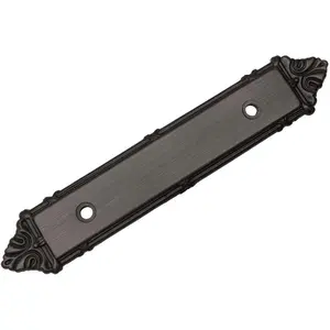 10 Pack 9466ORB Oil Rubbed Bronze Cabinet Hardware Handle Pull Backplate - 3 Inch (76mm) Hole Centers