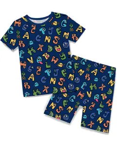 Babee Reshinee Bamboo Viscose Toddler Pajamas Boys Girls Kids Cool Short Summer 12M-8Y Snug fit Pjs Set 2pcs