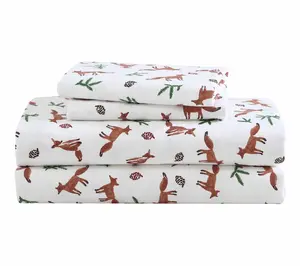 Eddie Bauer Fox Trail Orange Cotton King Sheet Set