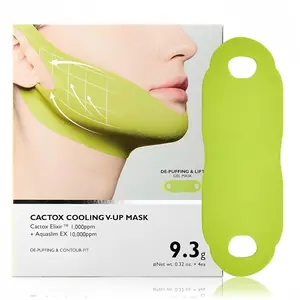 CACTOX V-Shape Lifting Jawline Band - Yoga & Pilates Facial Accessory Infused with Cooling Cactus Extracts, Reduces Puffiness, Minimizes Pores, Supports Flawless Skin Care and Repair