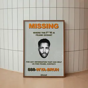 Frank Poster Blond Poster Print, Album R&B Print Poster, Frank Wall Art