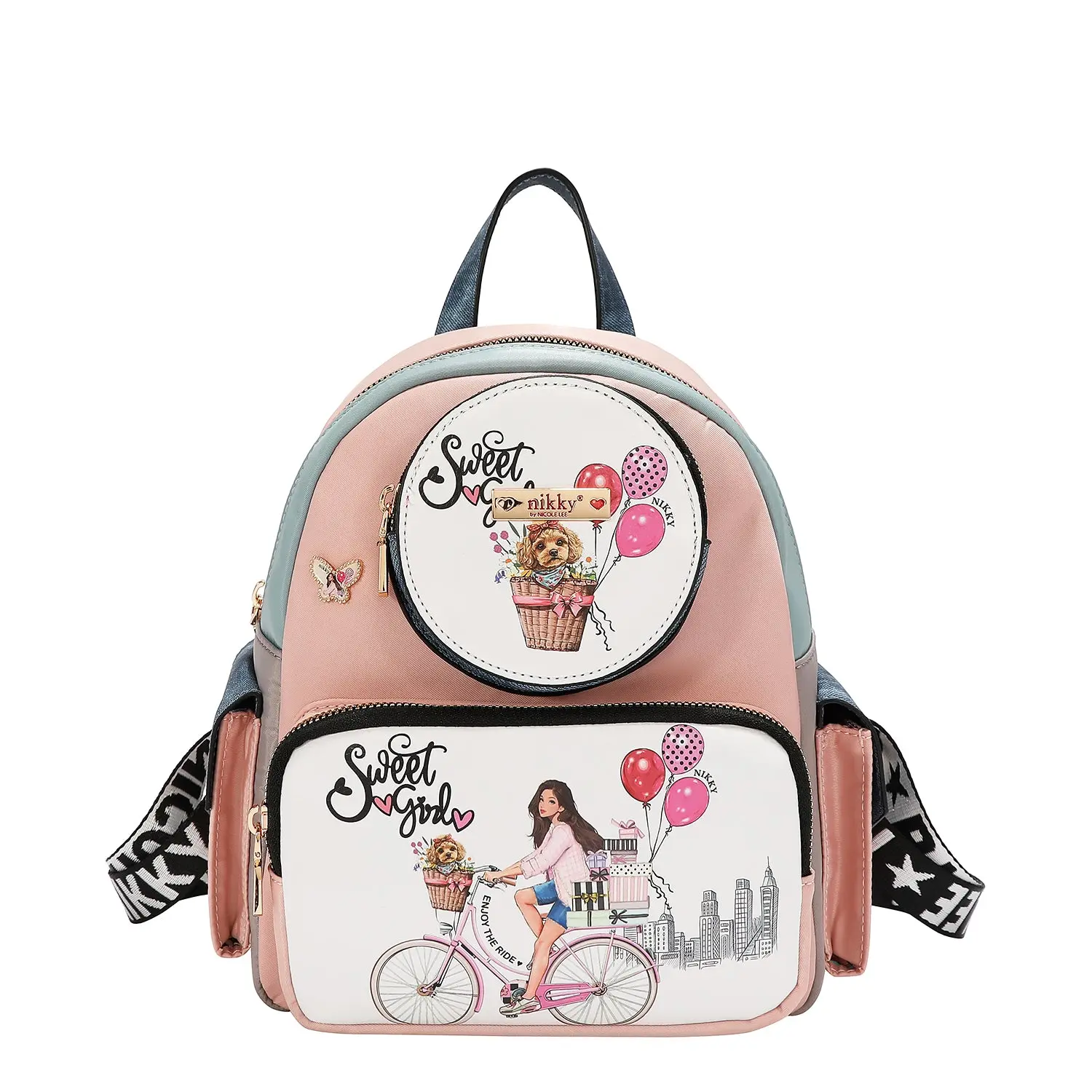 SWEET GIRL SMALL MULTI POCKET BACKPACK SWEET GIRL SMALL MULTI POCKET BACKPACK