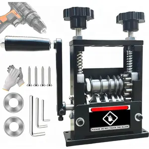 Manual Wire Stripper Machine,Drill  Hand Crank Wire Stripper Tool With 6 Channels and 5 ,Wire Stripping Tool for 0.06"-0.65" Scrap Wire,Scrapping Copper Wire Peeler Machine (Black)