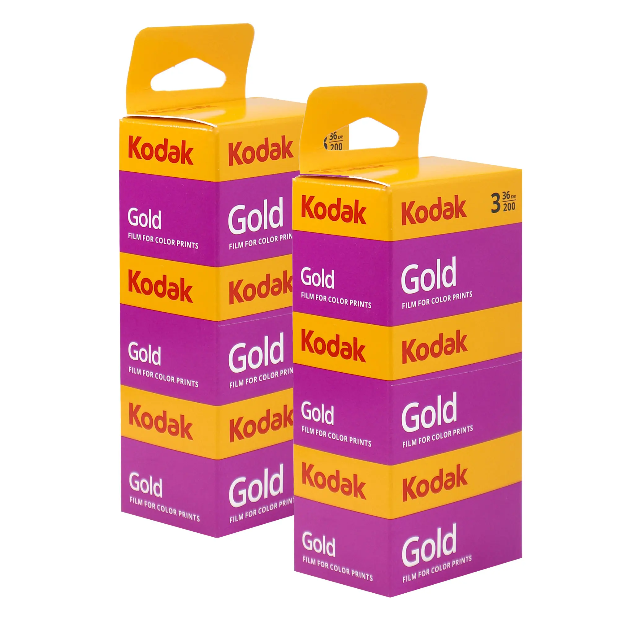 Kodak Gold 200 35mm Film Bundle, 6 Rolls (2x3 Pack), 36 Exposures Each, for 35mm Film Camera 6 Roll Pack