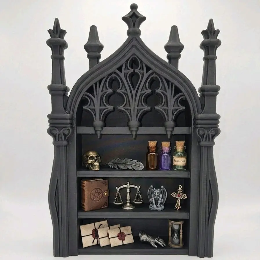 Midi Gothic Cathedral Trinket Display Shelf