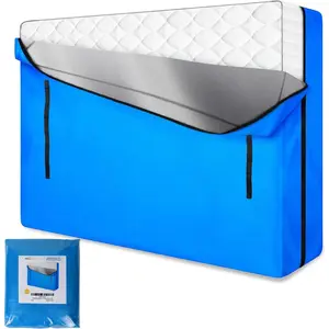 Mattress Bags for Moving and Storage, Zippered Mattress Storage Bag with 8  Carrying Handles, Cover Moving Supplies  Mattress Protector ()