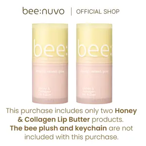 beenuvo Honey & Collagen Lip Butter Duo – 2-Pack Deep Moisture Lip Balm | 13g Each