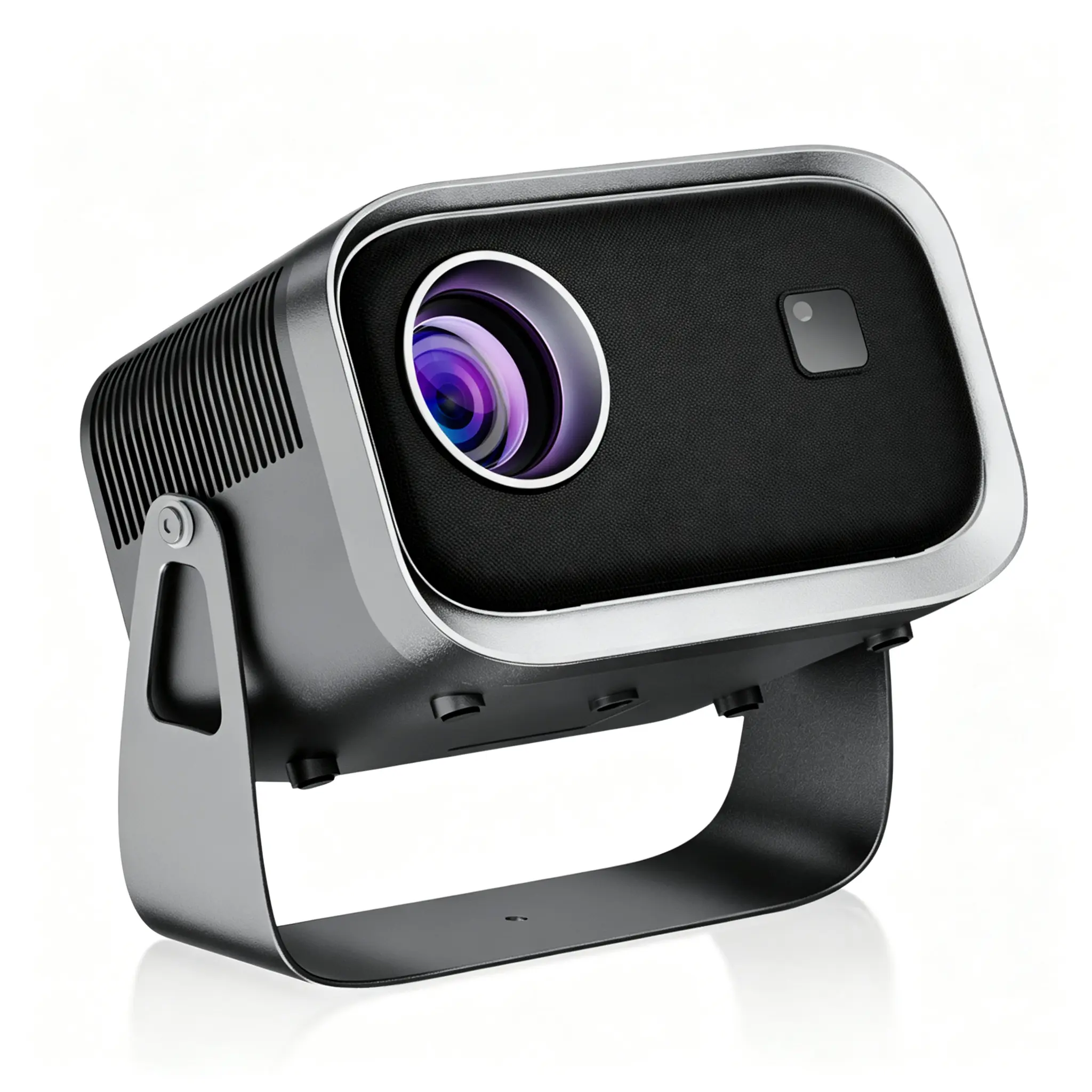 K6 Mini Smart Projector - Wi-Fi 6, Bluetooth, Automatic Vertical Keystone Correction, 4K Android Portable Projector for Outdoor & Home Use, Smartphone Screen Mirroring peliculas lightscreen
