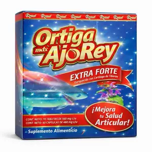 Ortiga Mdx Ajo Rey Extra Forte Suplemento Alimenticio – Omega 3 Fortificado | Apoyo para Articulaciones y Bienestar General