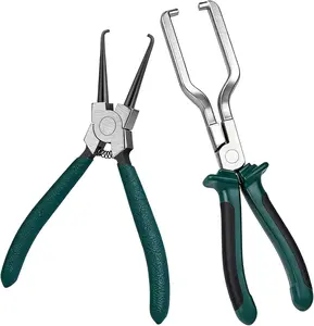 Aleric 2PCS Disconnect Pliers Set – Fuel Line, Electrical Connector & Fuel Feed Pipe Removal Tool for Automotive Repair