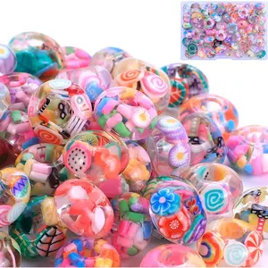 Girls' Lucky Beads Lover  Beads, Big Hole Spacer Beads European Craft Beads for DIY Charms Bracelet  Making (Mixed)