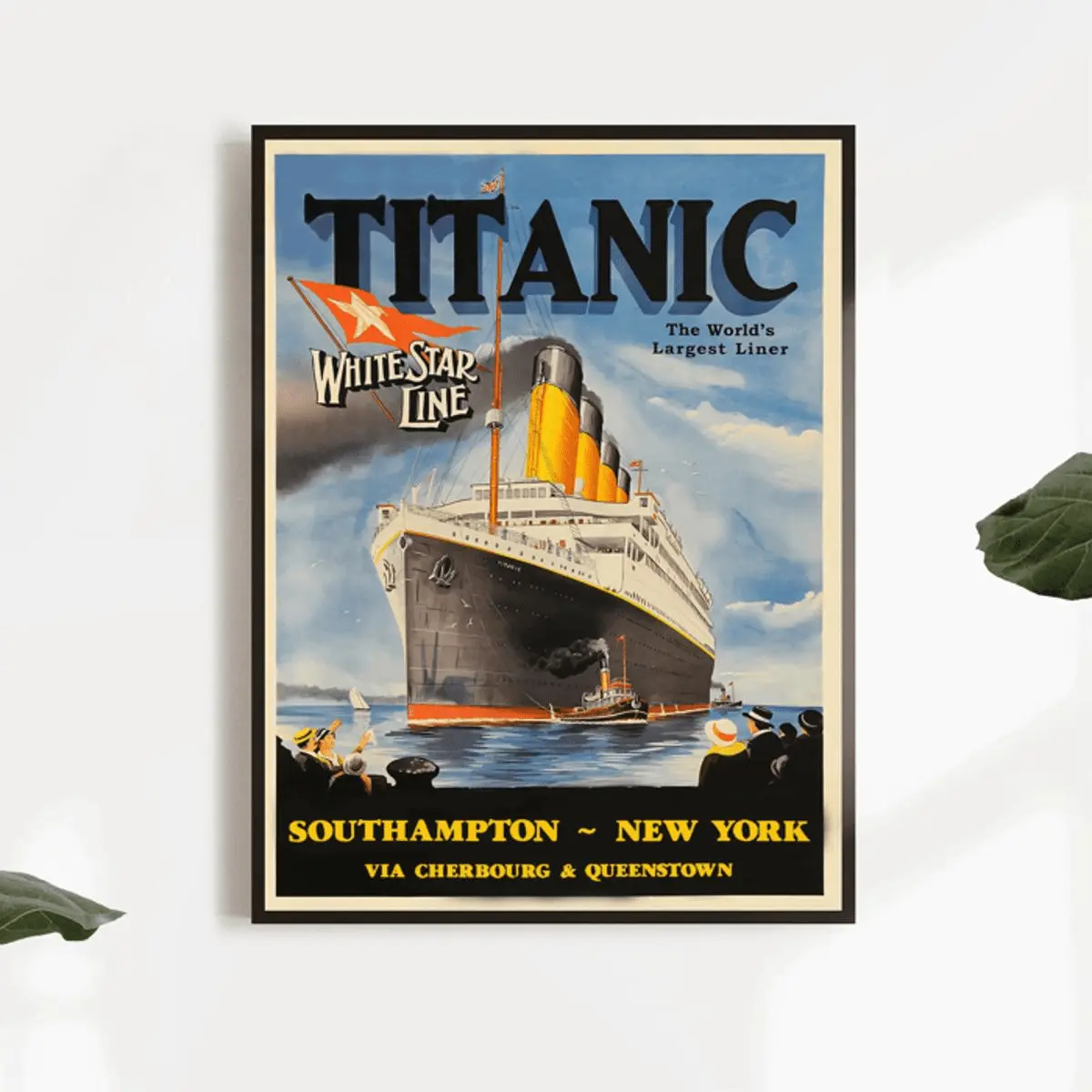 Unframed 1912 Titanic White Star Line Print Poster, Ideal Gift For Bedroom Living Room, Hanging Decor, Any Occasions