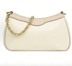 Monogram Baguette Shoulder Bag, Inspired Chain Hobo Purse, Vintage Canvas Crossbody for Daily & Date Night
