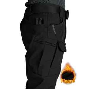 Waterproof Tactical Pants - Fleece-Lined, Windproof, and Breathable for Men's Outdoor Winter Adventures - Warm, Durable, and Comfortable Winter Wear