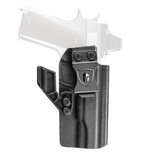 WARRIORLAND 1911 IWB Kydex Holster – Fits 5" No-Rail Models (Colt, Kimber, S&W, Ruger, Sig, Springfield, RIA, Tisas) – Concealment Wing, Adjustable Cant & Retention, Right-Hand