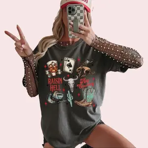 Vintage Rodeo Raisin Hey Cowboy Shirt, Retro Western Country Music Outfit For Womens, Cowgirl Style Gift For Her Top Womenswear Clothing