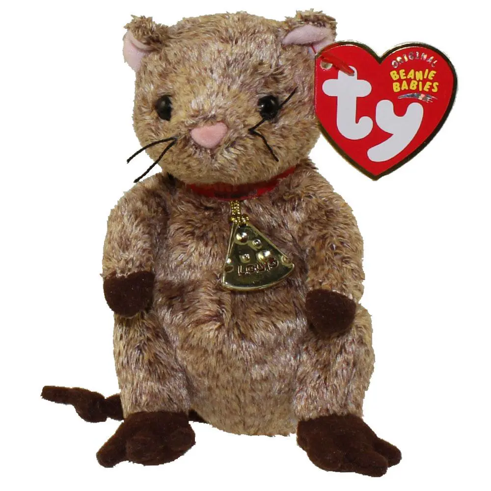TY Beanie Baby - LOUIS the Mouse ( Garfield Movie Beanie ) (5 inch) (2004) MWMTs