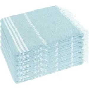 Turkish Beach Towel 6 Pack Beach Towels 36"x71" Beach Towel Sand Free Turkish Towel Quick Dry Bath Towels Blue