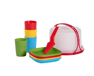 Tupperware Mini Cake Taker and plates party set