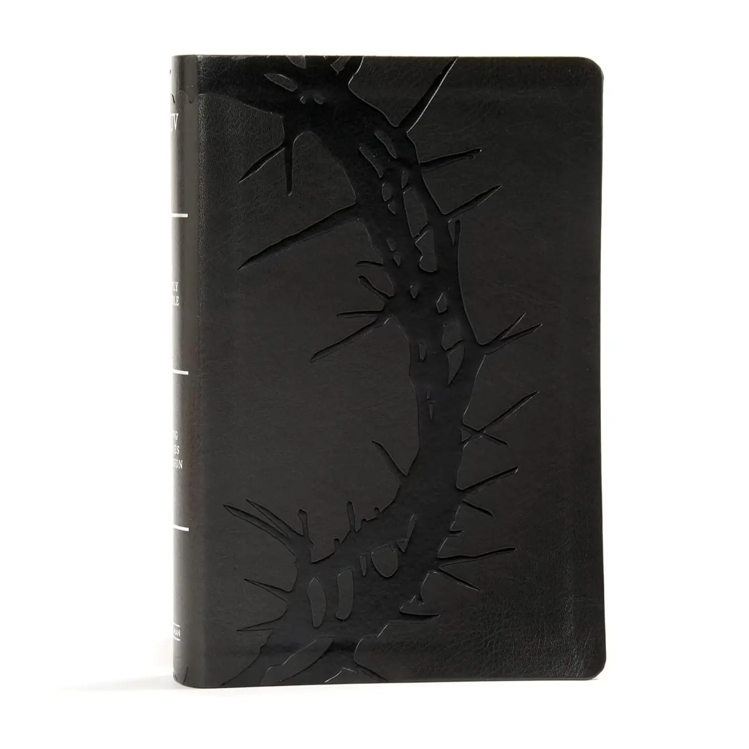 KJV Large Print Personal Size Reference Bible Charcoal LeatherTouch Crown of Thorns KJV Holy Bible Red Letter Pure Cambridge Text FullColor Maps EasytoRead Bible MCM Type