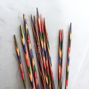 Tools Colored Wooden Short Length Needles 5 Knitting Sewing cm Double-Headed Centimeter Sweater 20 Handmade Knitting Needles Pack