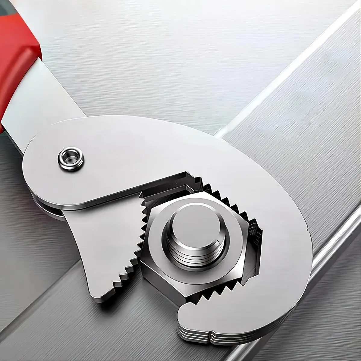 1pc Multi-function Double-ended Pipe Wrench Adjustable Wrench Multifunctional Wrench 21cm*4cm High Carbon Steel