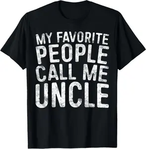 100% Cotton My Favorite People Call Me Uncle T-Shirt Fathers Day Shirt T-Shirt
