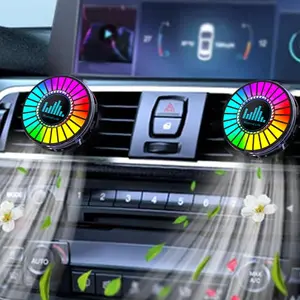 RGB Scented Music Rhythm Light, Universal Car Atmosphere Lamp, Voice-Controlled LED Rhythm Light, USB Charging, Suitable for automotive interior ambient lighting，Home Decor, Best Holiday Gift