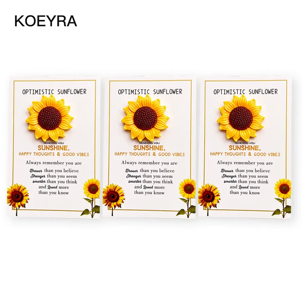 3PCS Optimistic Sunflower, Pocket Hug, Support Gift, Friend Gift, Miss You Hug Gift, Hug Token Hug, Graduation Gift, Mother's Day Gift, Birthday, Wedding, Valentine's Day Gift, Encouragement Card