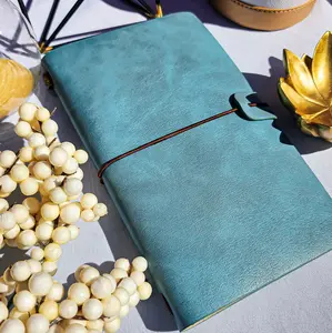 Seafoam Green : Vegan Leather Travel Journal