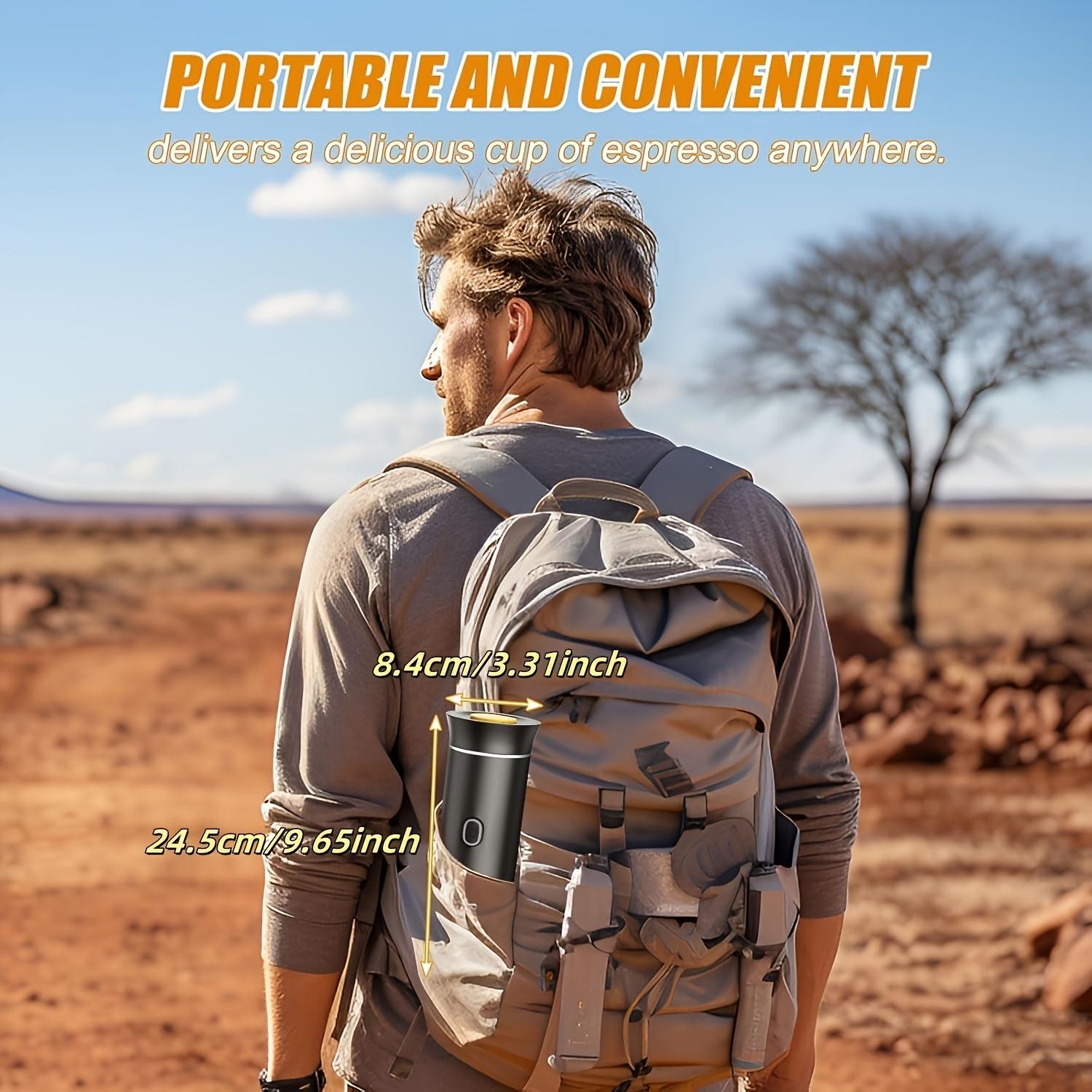 Travel Coffee Maker 3-in-1 | Portable Espresso Machine for Camping & Outdoor | Fast Brew in 60 Seconds