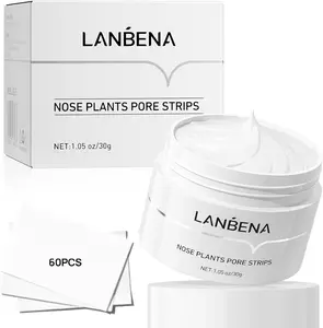 LANBENA Blackhead and Whitehead Removal Kit for Clean and Bright Skin: Repairs damaged fiber tissue, softens, softens and shrinks blackheads in pores, removes rough and aged stratum corneum, and leaves skin refreshed, clean and smooth.