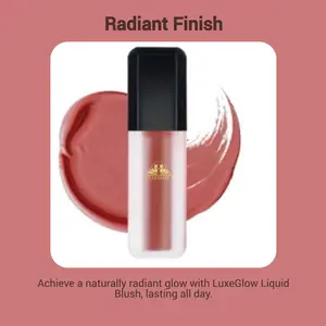 LuxeGlow Liquid Blush Ultra-Lightweight Radiant Makeup with Subtle Shimmer for Flawless Complexion Buildable Flush Rich Pigments Radiant Finish