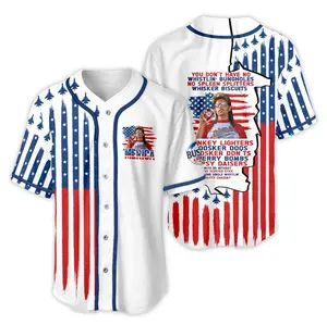 Full Print Merica Joe Dirt 4th Of July Baseball Jersey Jersey, Vintage Merica Jersey Shirt for Men & Women, Baseball Jersey for Men and Women, Baseball Jersey Style