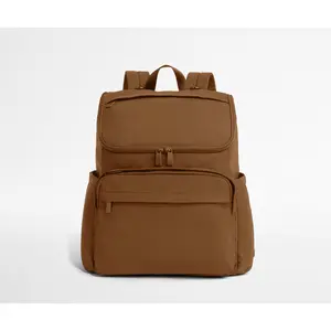 Featherlight Diaper Backpack in Amaro Brown