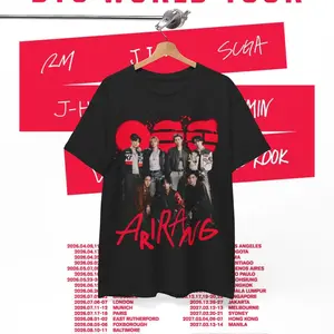 Vintage K-Pop World Tour Graphic T-Shirt - Retro Seoul Boy Band Oversized Tee - Iconic Music Stars Discography Shirt - Premium Cotton Concert Style Top - Trendy Fan Gift