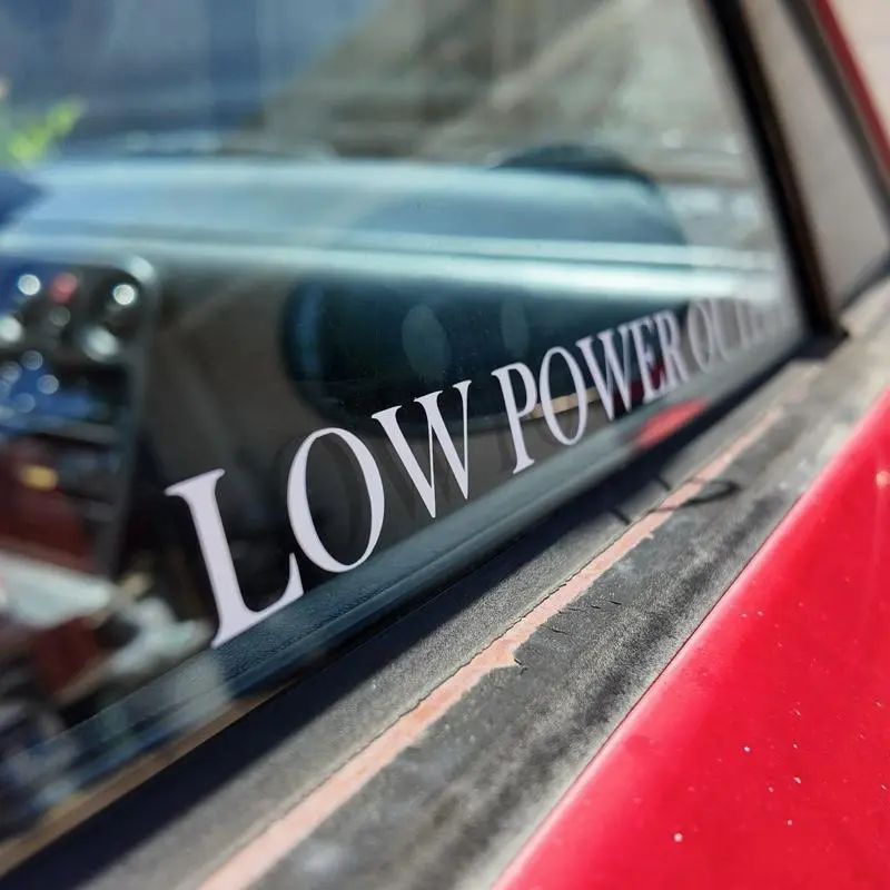 LOWPOWEROUTPUT Text - Car Vinyl Sticker