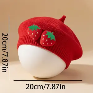 One Piece and New Outdoor Hat |     Strawberry Design, Lightweight, Breathable, Comfortable, Versatile Travel, Beach, and Hiking, Polyester Knit
