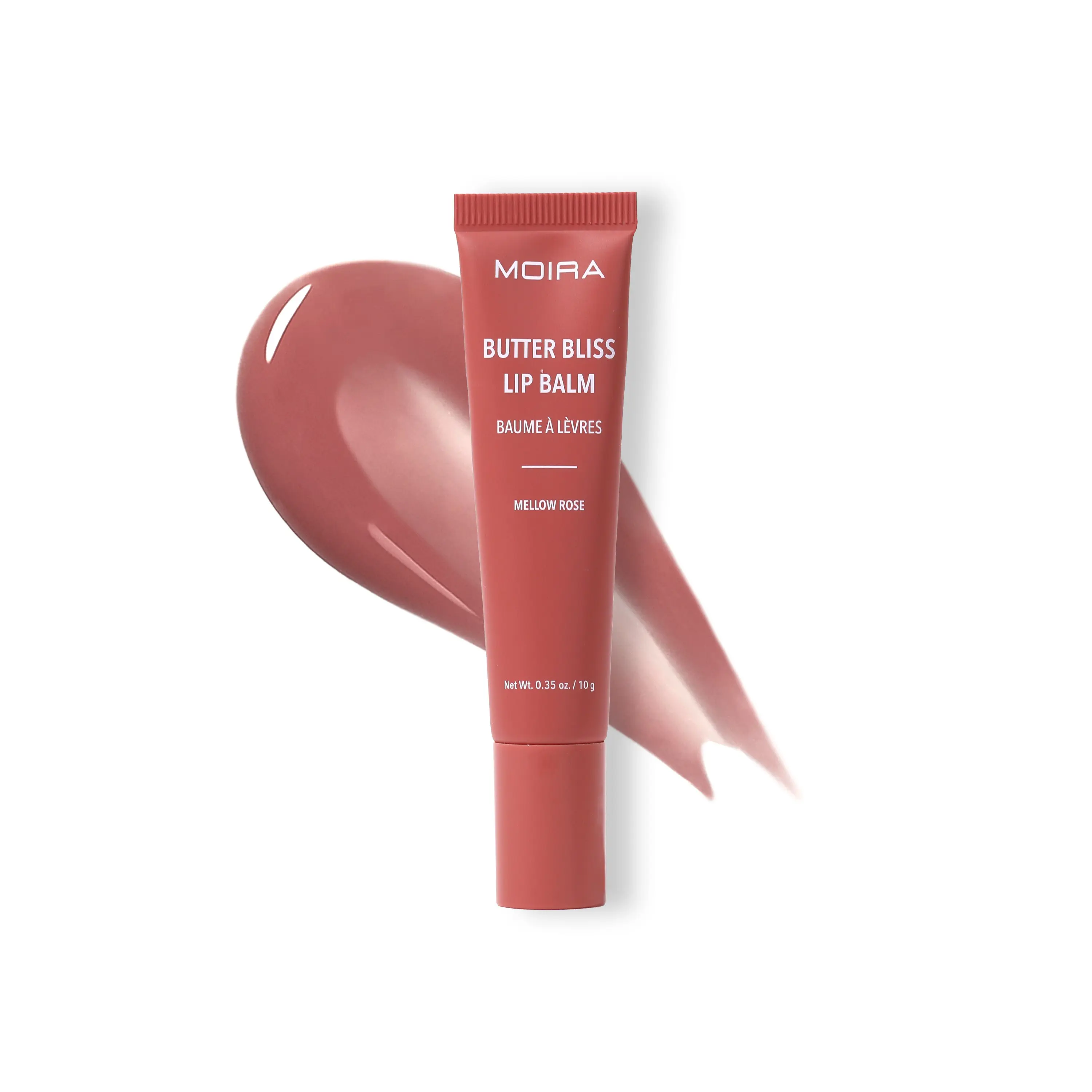 MOIRA | Butter Bliss Lip Balm (018, Mellow Rose) | Hydrating Glossy Lip Balm with Shea Butter, Jojoba & Meadowfoam Oils | Nourishing Lip Care
