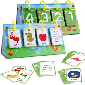 Sentence Building Cards for Kids, 1 Set Phrase Training Flip Chart Flash Cards, Kindergarten Classroom Learning Activity, Education Supplies, Word Cards