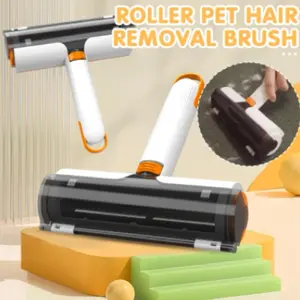 2 In 1 Pet Hair Removal Roller Multifunctional Portable Washable Hair Removal Brush Pet Supplies