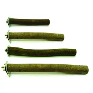 212 MAIN Wooden Bird Perches - 2-Piece, Single-Bolt, Smooth-Finished Bird Supplies for Parrots (Swings & Perches)